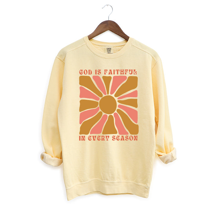 Faithful In Every Season | Garment Dyed Sweatshirt