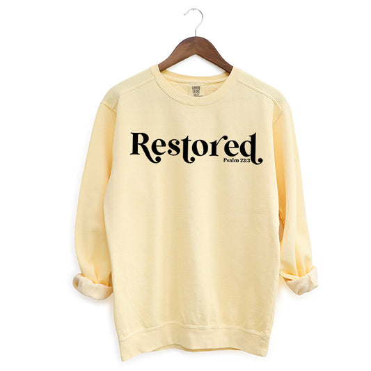 Restored Scripture | Garment Dyed Sweatshirt