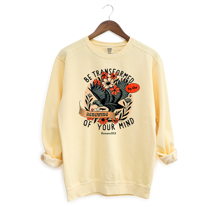 Be Transformed Bird | Garment Dyed Sweatshirt