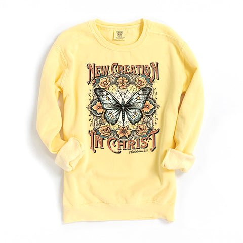 New Creation In Christ | Garment Dyed Sweatshirt