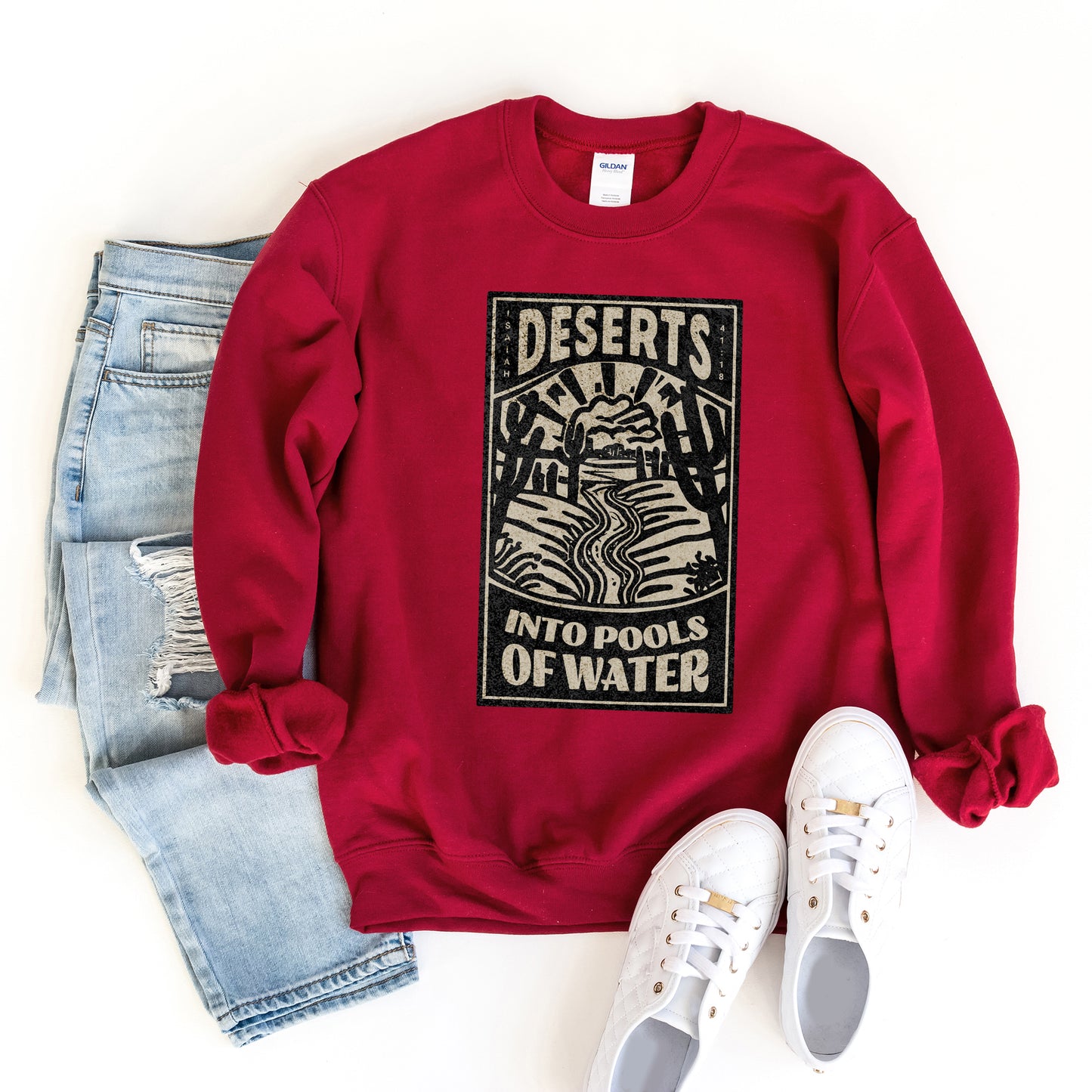 Deserts into Pools of Water | Graphic Sweatshirt