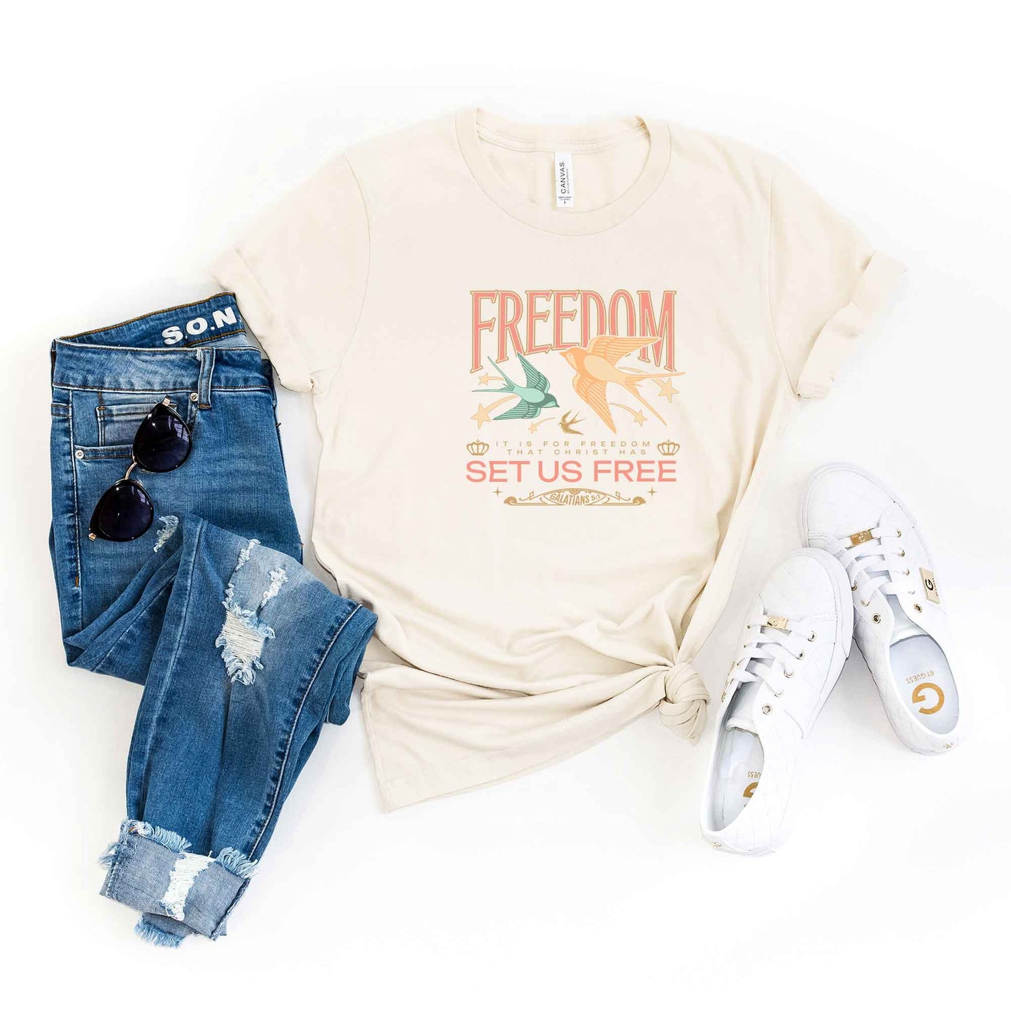 Set Us Free | Short Sleeve Crew Neck