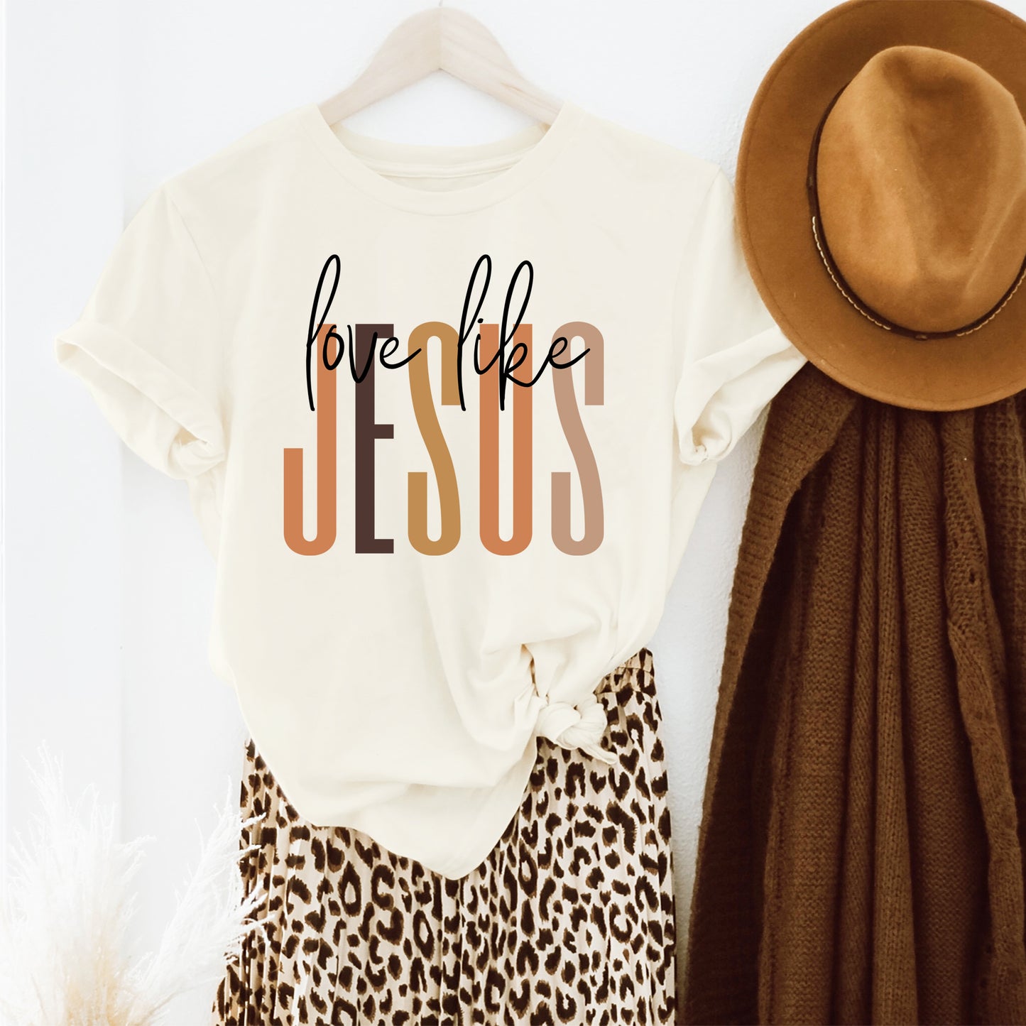 Love Like Jesus Neutrals | Short Sleeve Crew Neck