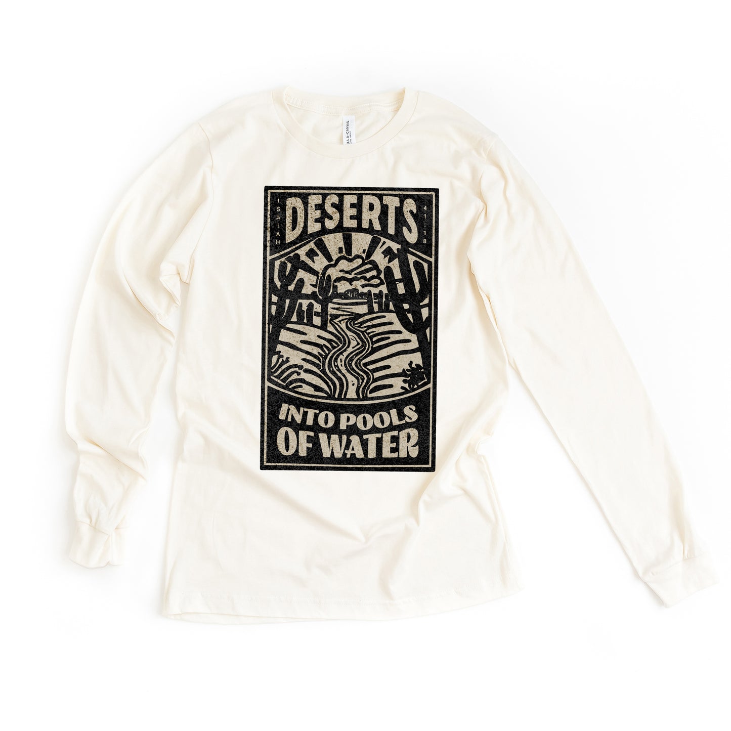 Deserts into Pools of Water | Long Sleeve Crew Neck