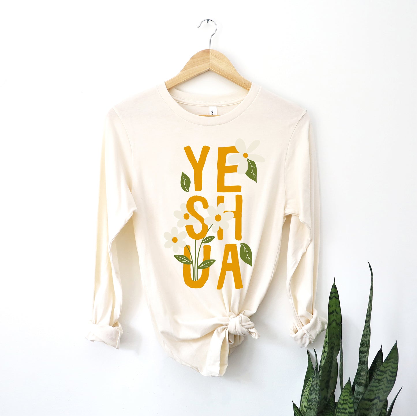 Floral Yeshua | Long Sleeve Crew Neck