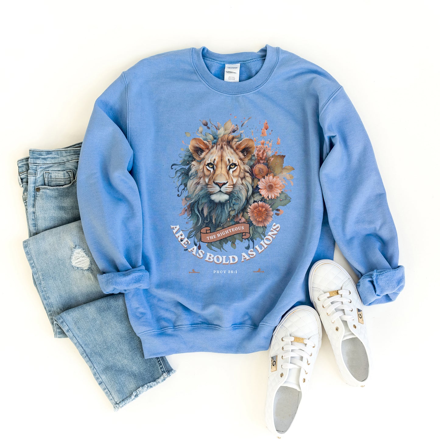 Floral Lion | Graphic Sweatshirt