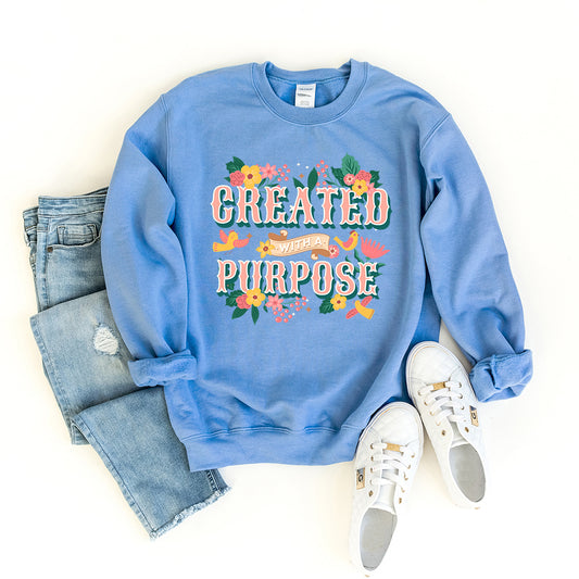 Created With A Purpose Birds | Sweatshirt