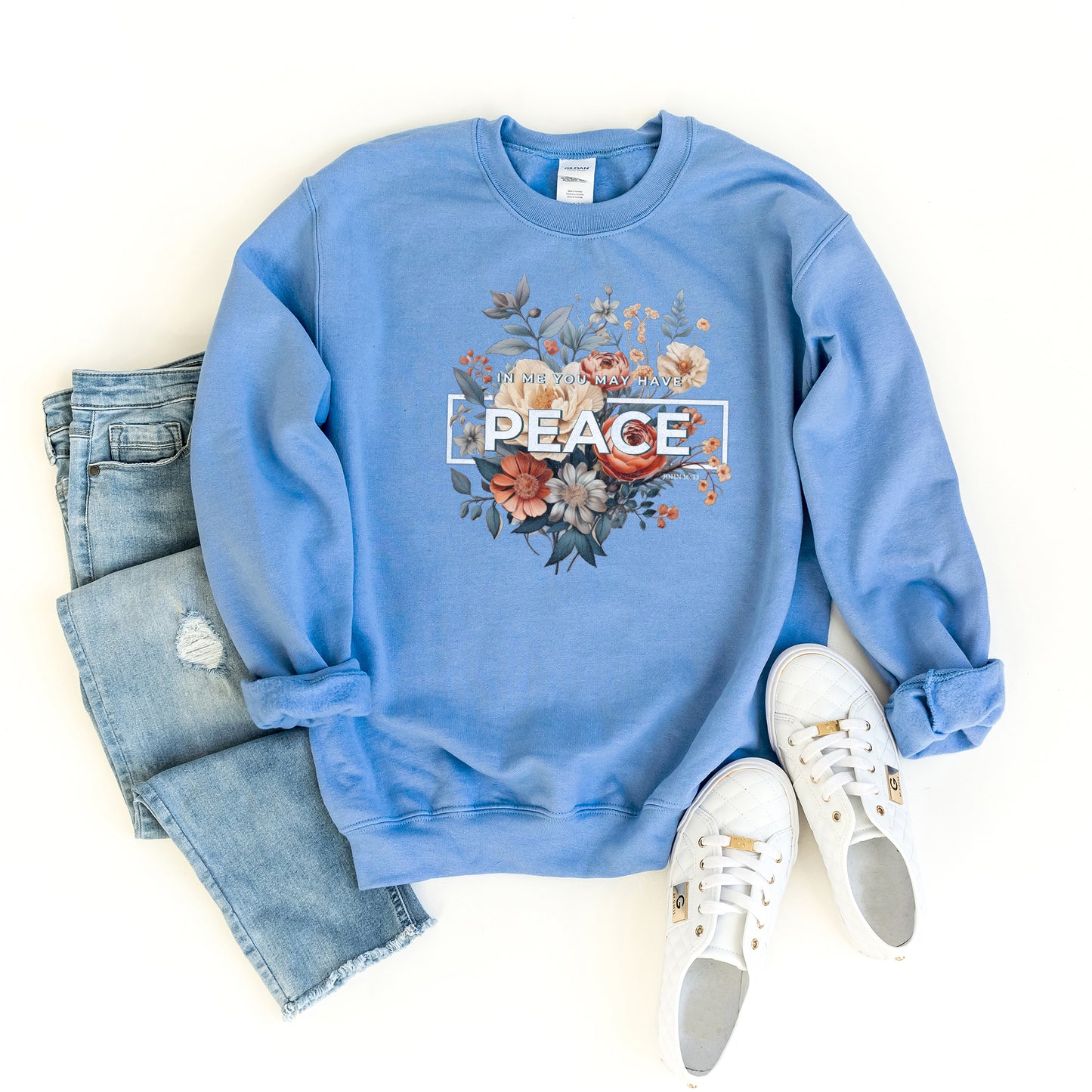 In Me You May Have Peace | Graphic Sweatshirt