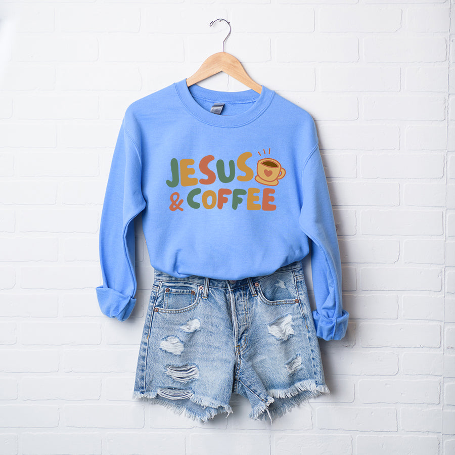 Jesus And Coffee | Graphic Sweatshirt