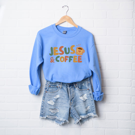 Jesus And Coffee | Graphic Sweatshirt