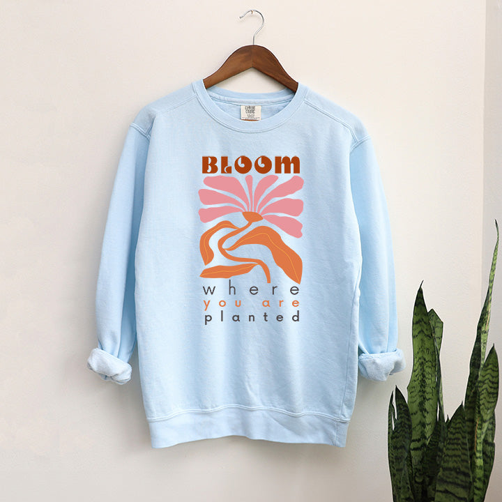 Bloom Boho | Garment Dyed Sweatshirt