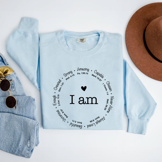 I Am Circle | Garment Dyed Sweatshirt