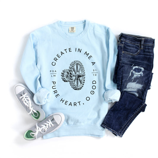 Pure Heart O God | Garment Dyed Sweatshirt