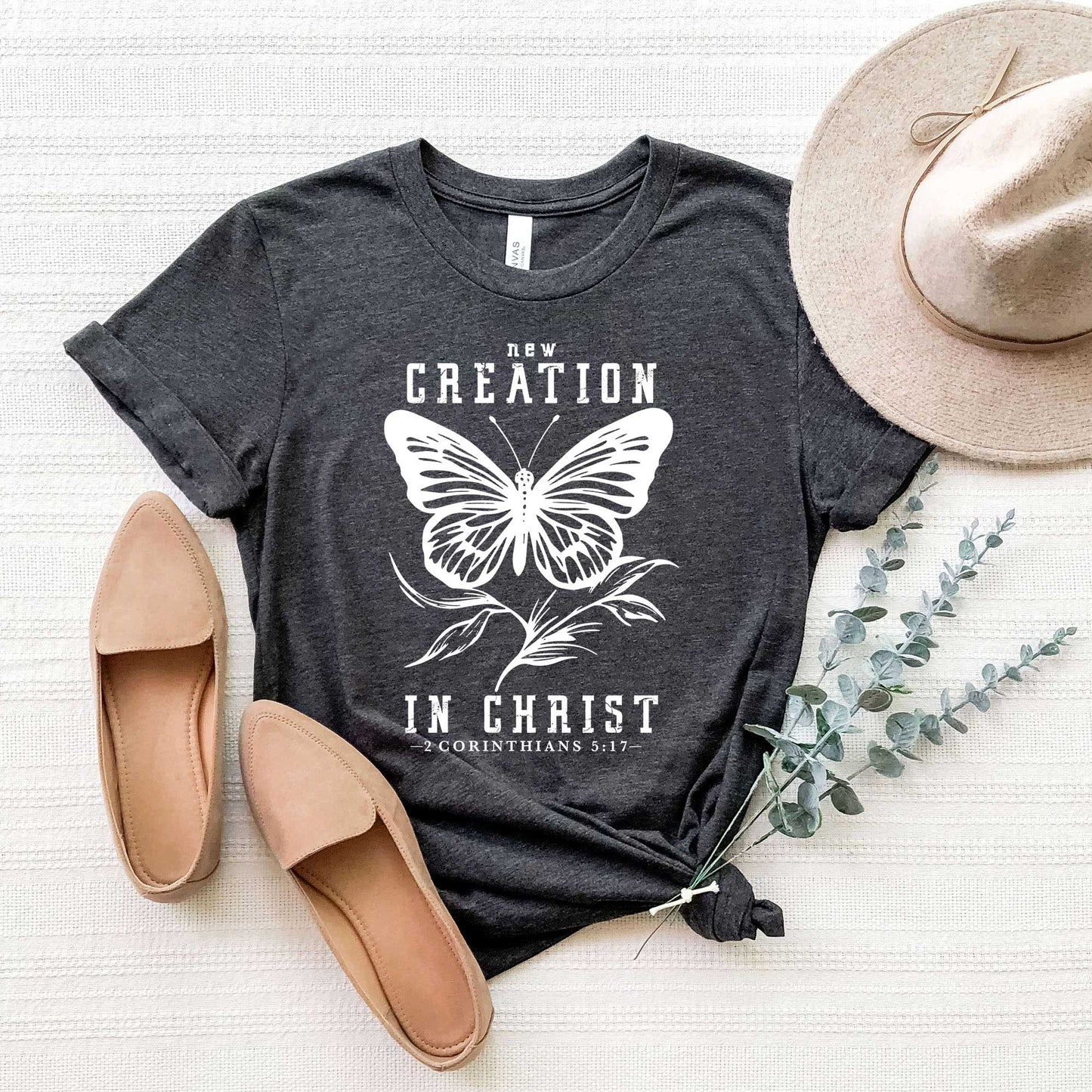 New Creation In Christ Butterfly | Short Sleeve Crew Neck