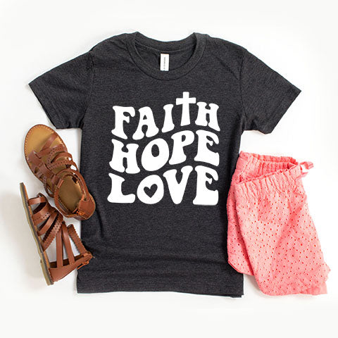 Faith Hope Love | Youth Short Sleeve Crew