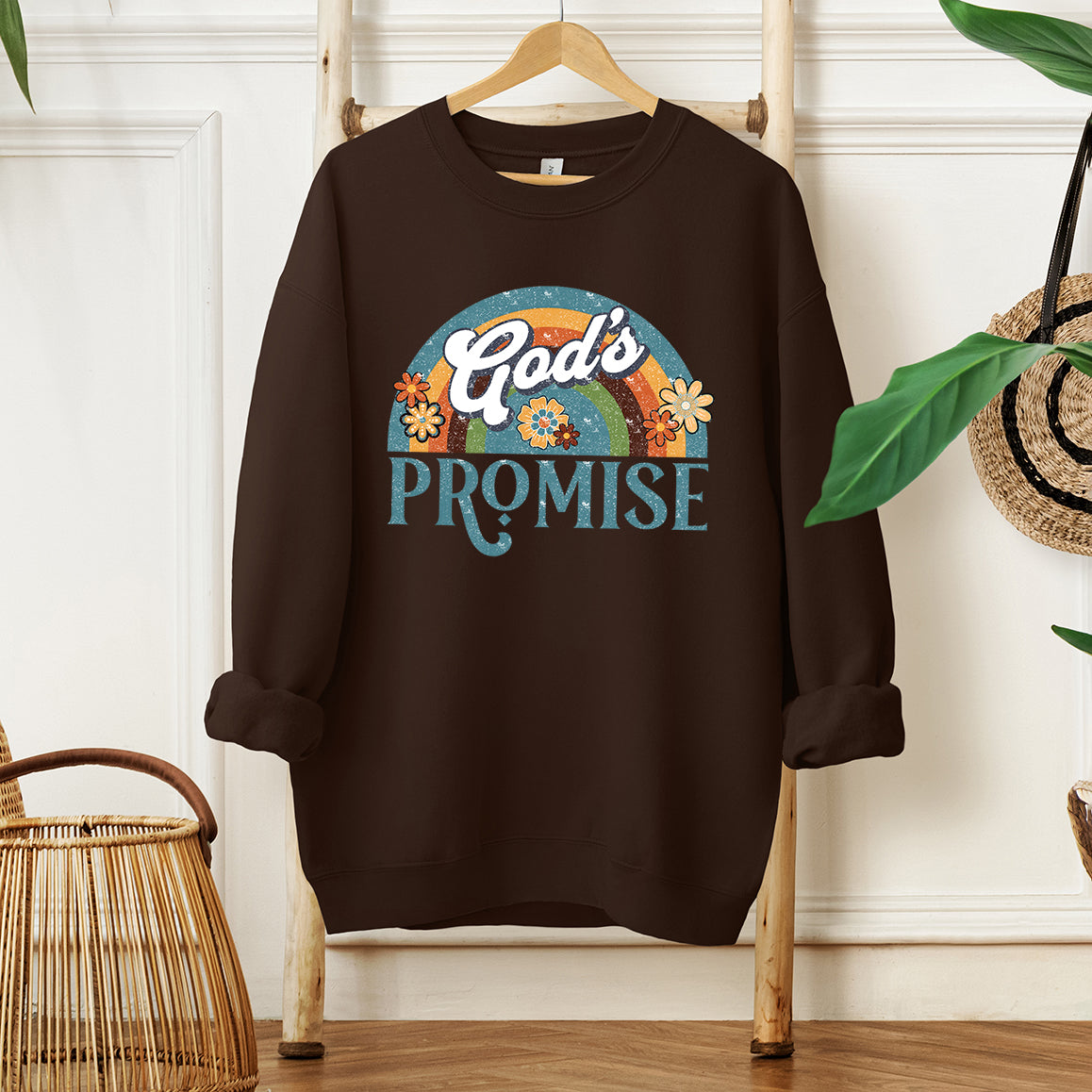 God's Promise Rainbow | Graphic Sweatshirt