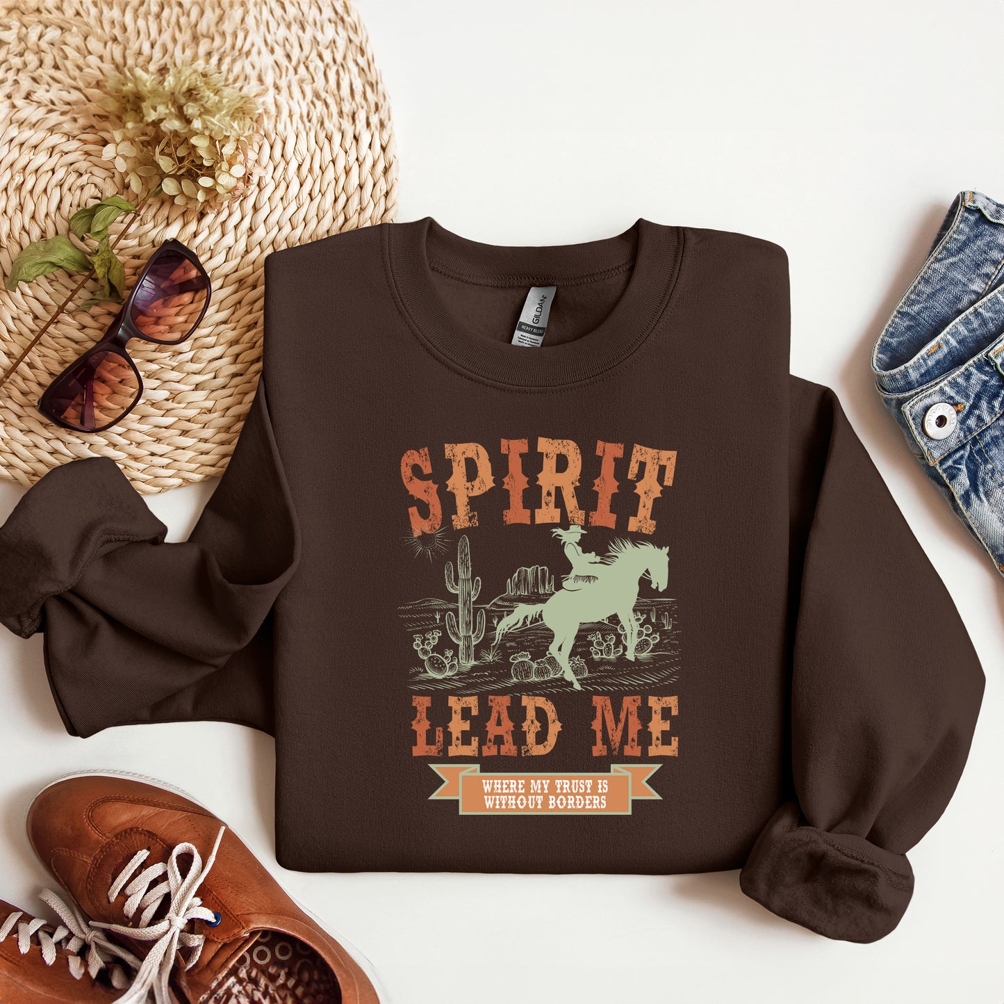 Spirit Lead Me Western | Sweatshirt