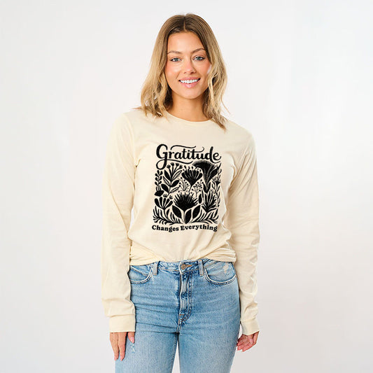 Gratitude Changes Everything | Long Sleeve Crew Neck