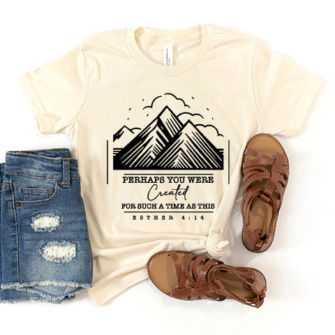 You Were Created Mountains Youth Short Sleeve Crew