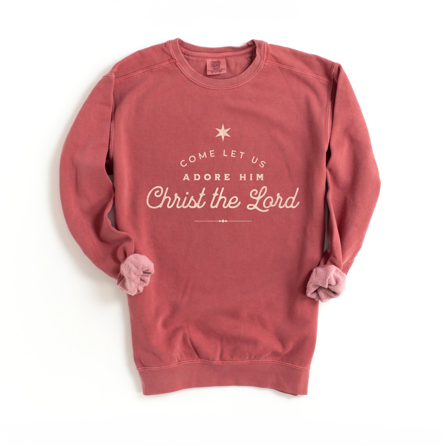 Let Us Adore Him | Garment Dyed Sweatshirt