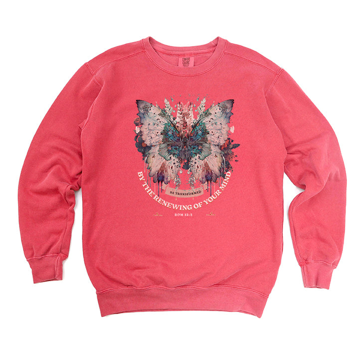 Butterfly Floral | Garment Dyed Sweatshirt