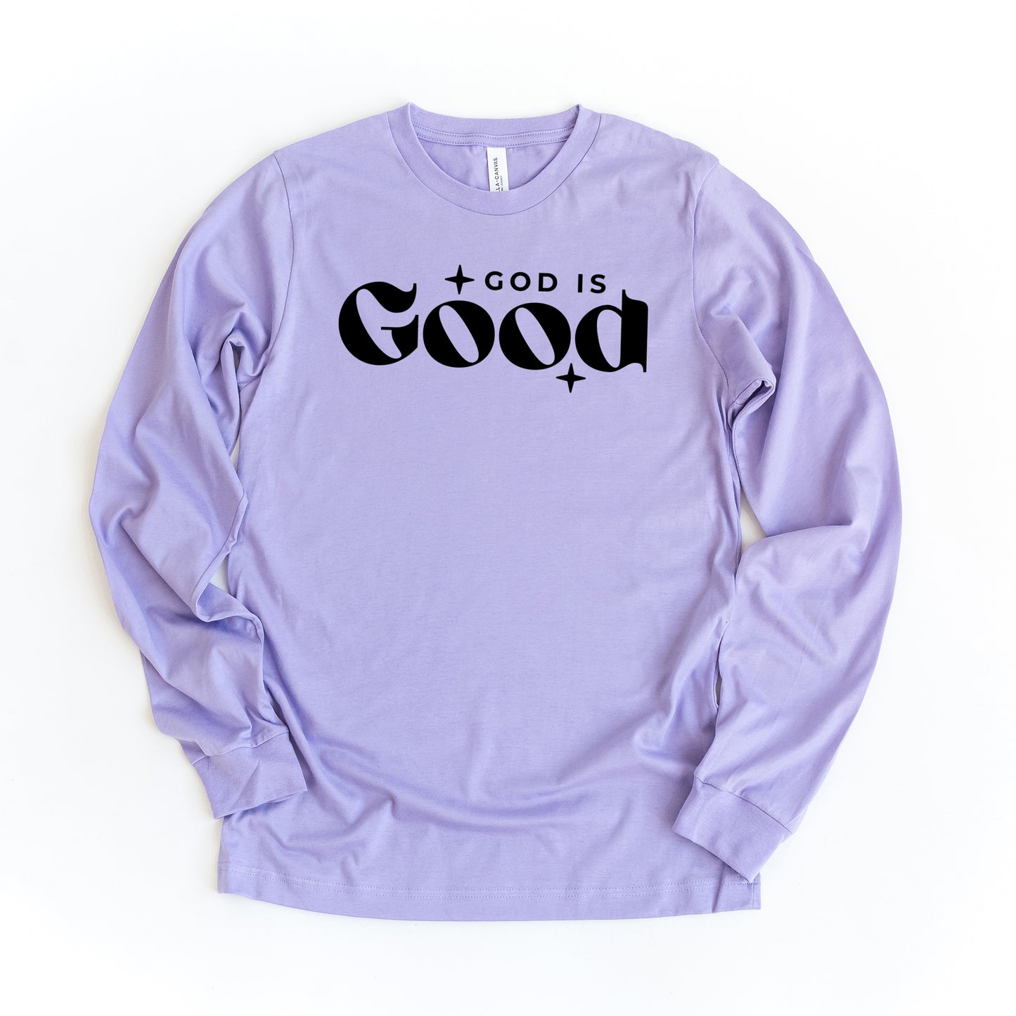 God Is Good Bold | Long Sleeve Crew Neck