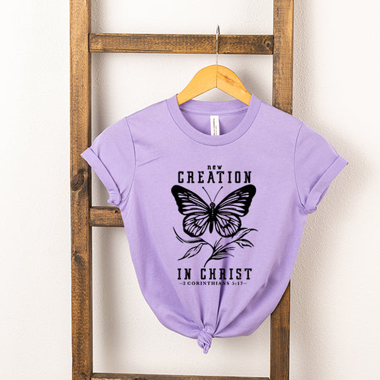 New Creation In Christ Butterflies Youth Short Sleeve Crew