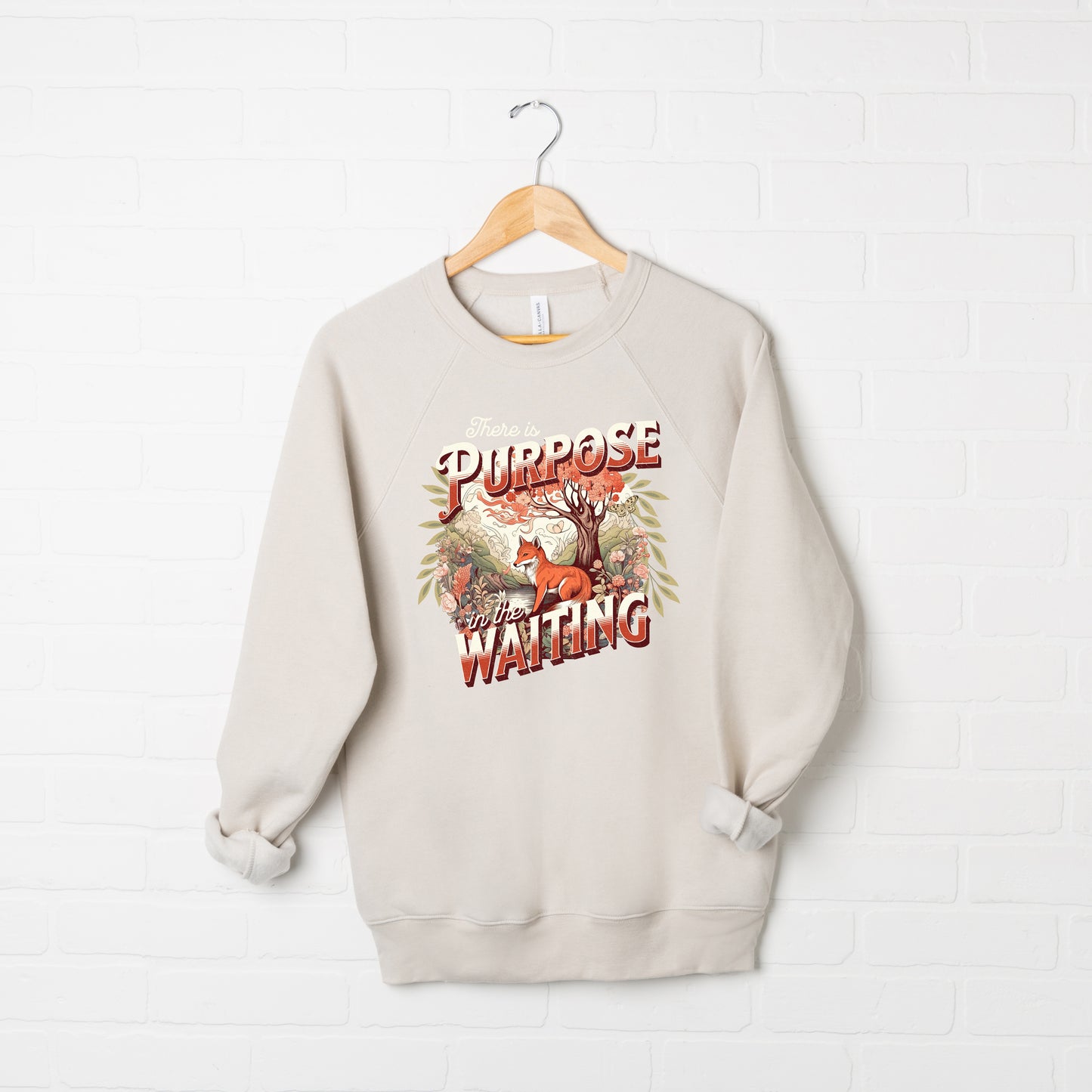Purpose In The Waiting | Bella Canvas Premium Sweatshirt