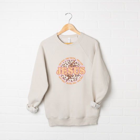 Jesus Leopard | Bella Canvas Premium Sweatshirt