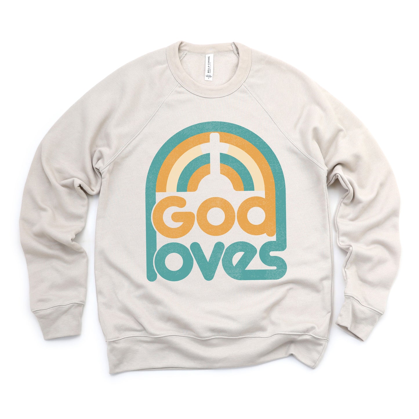 God Loves Rainbow | Bella Canvas Premium Sweatshirt