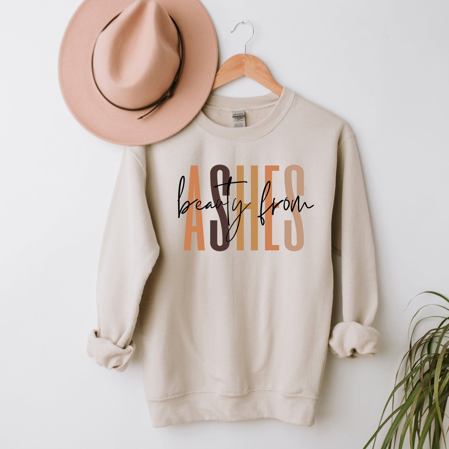 Beauty From Ashes Cursive | Sweatshirt