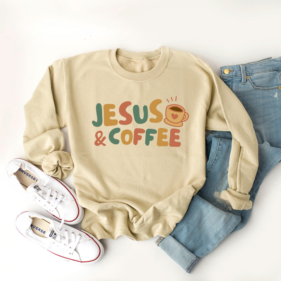 Jesus And Coffee | Graphic Sweatshirt