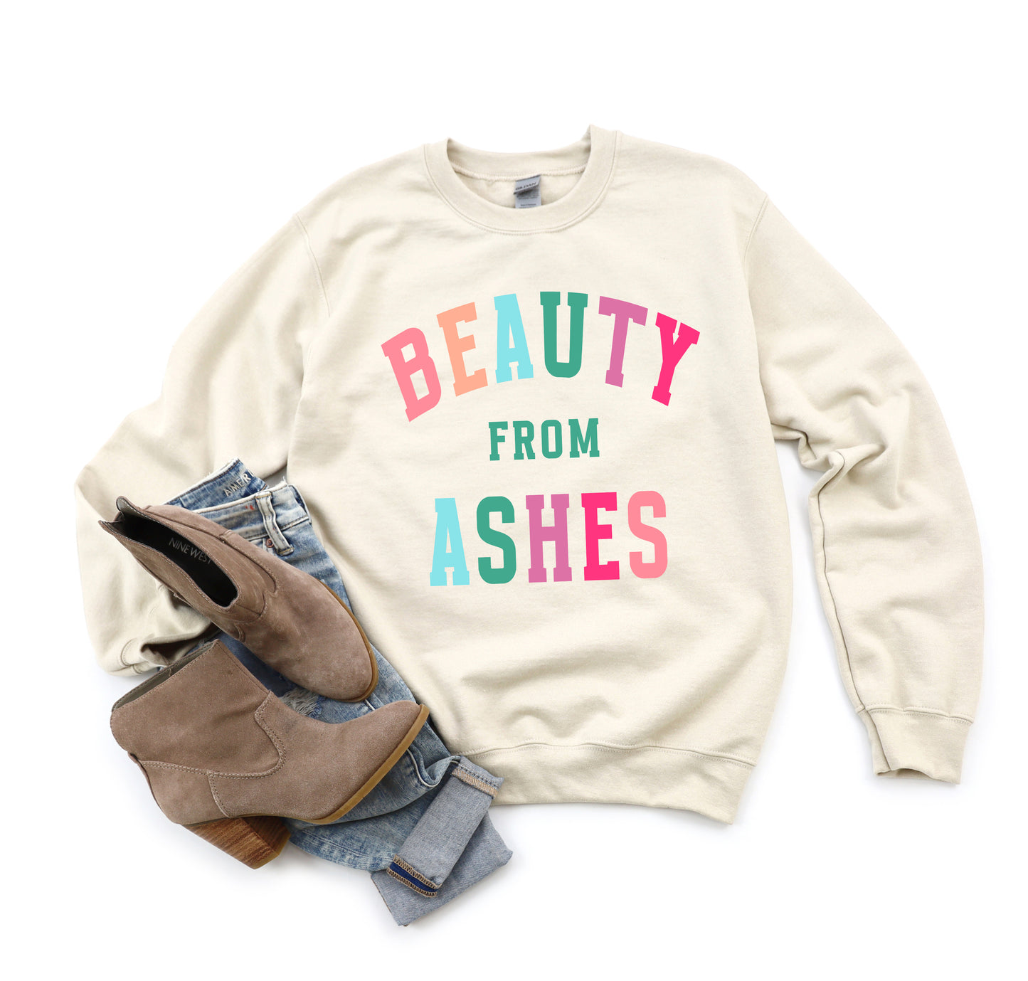 Beauty From Ashes Colorful | Graphic Sweatshirt