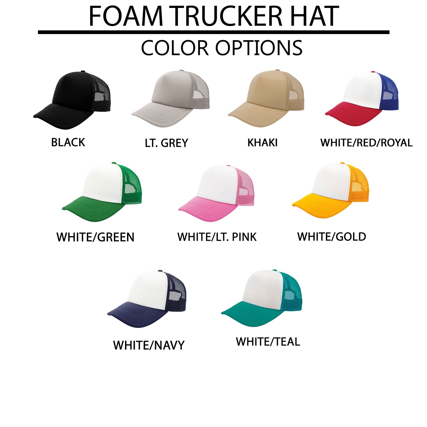 God Bless America Smiley | Foam Trucker Hat