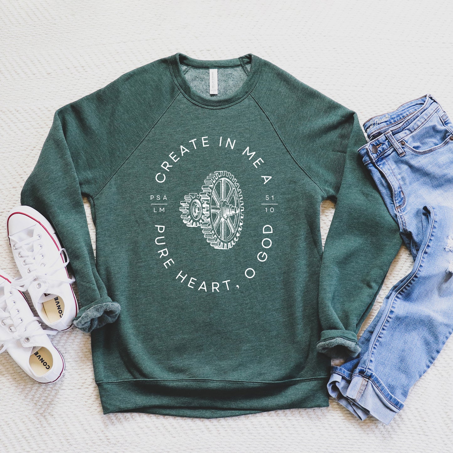 Pure Heart O God | Bella Canvas Sweatshirt