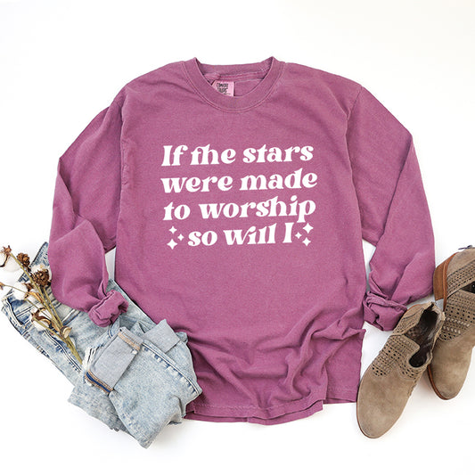 Stars Made To Worship | Garment Dyed Long Sleeve