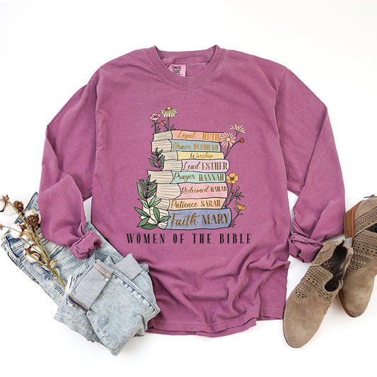 Women Of The Bible | Garment Dyed Long Sleeve