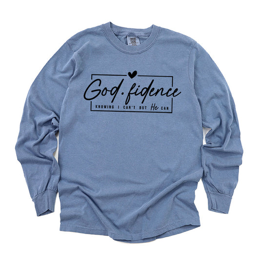 Godfidence Knowing I Can't But He Can | Garment Dyed Long Sleeve