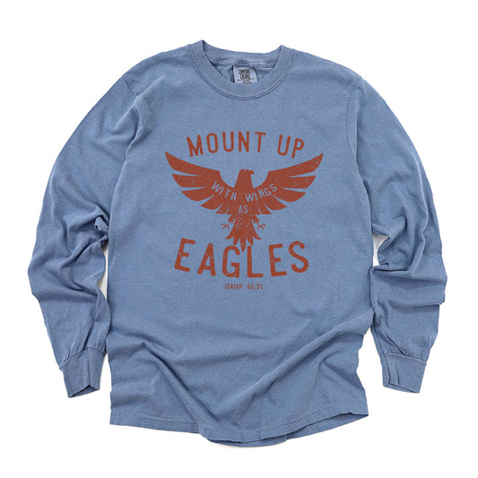 Wings As Eagles | Garment Dyed Long Sleeve