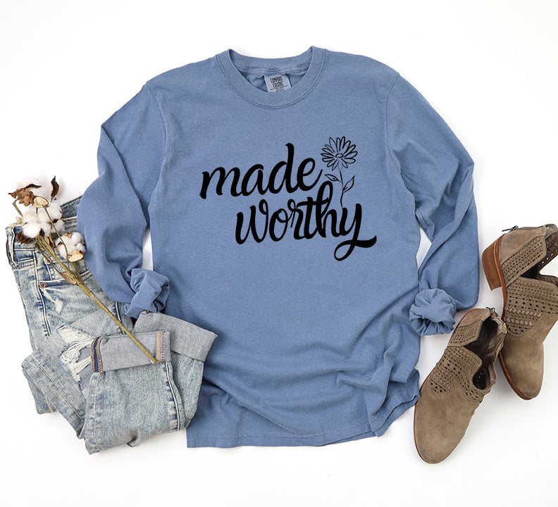 Made Worthy Flower | Garment Dyed Long Sleeve