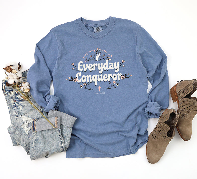 Everyday Conqueror | Garment Dyed Long Sleeve