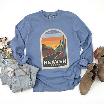 Heaven Bound | Garment Dyed Long Sleeve