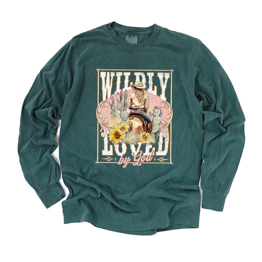 Wildly Loved By God | Garment Dyed Long Sleeve