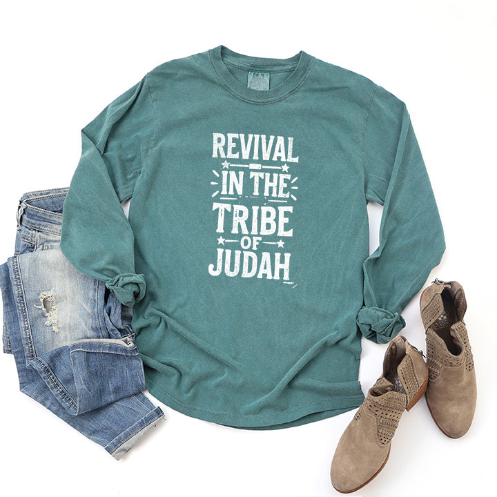 Revival In The Tribe | Garment Dyed Long Sleeve