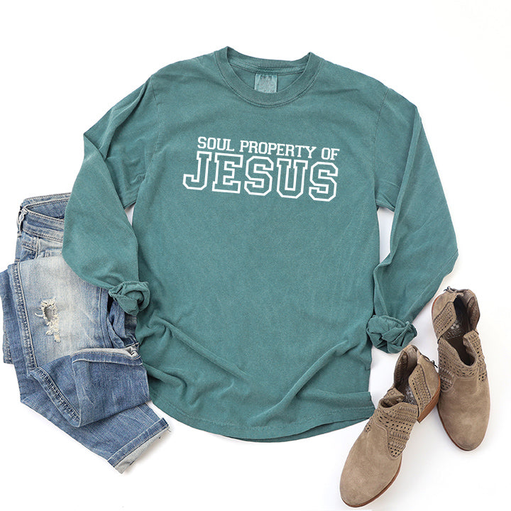 Soul Property Of Jesus | Garment Dyed Long Sleeve