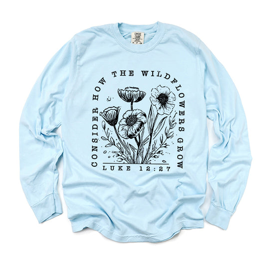 Wildflowers Grow | Garment Dyed Long Sleeve