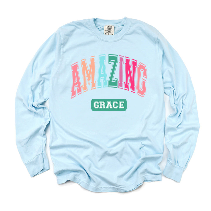 Grace Block Colorful | Garment Dyed Long Sleeve