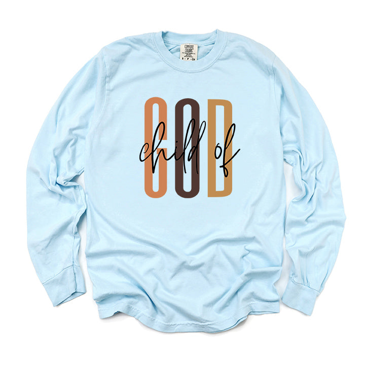 Child Of God Cursive | Garment Dyed Long Sleeve