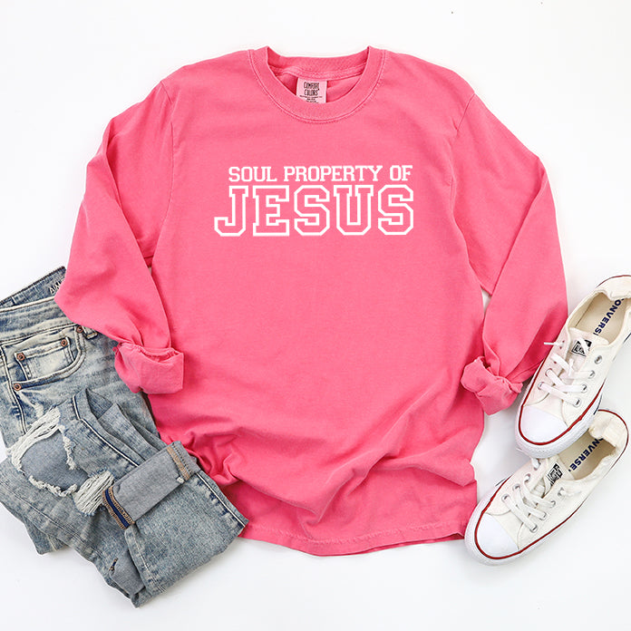 Soul Property Of Jesus | Garment Dyed Long Sleeve