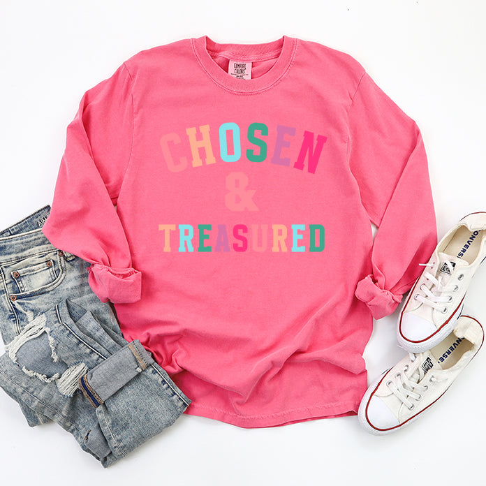 Chosen And Treasured | Garment Dyed Long Sleeve